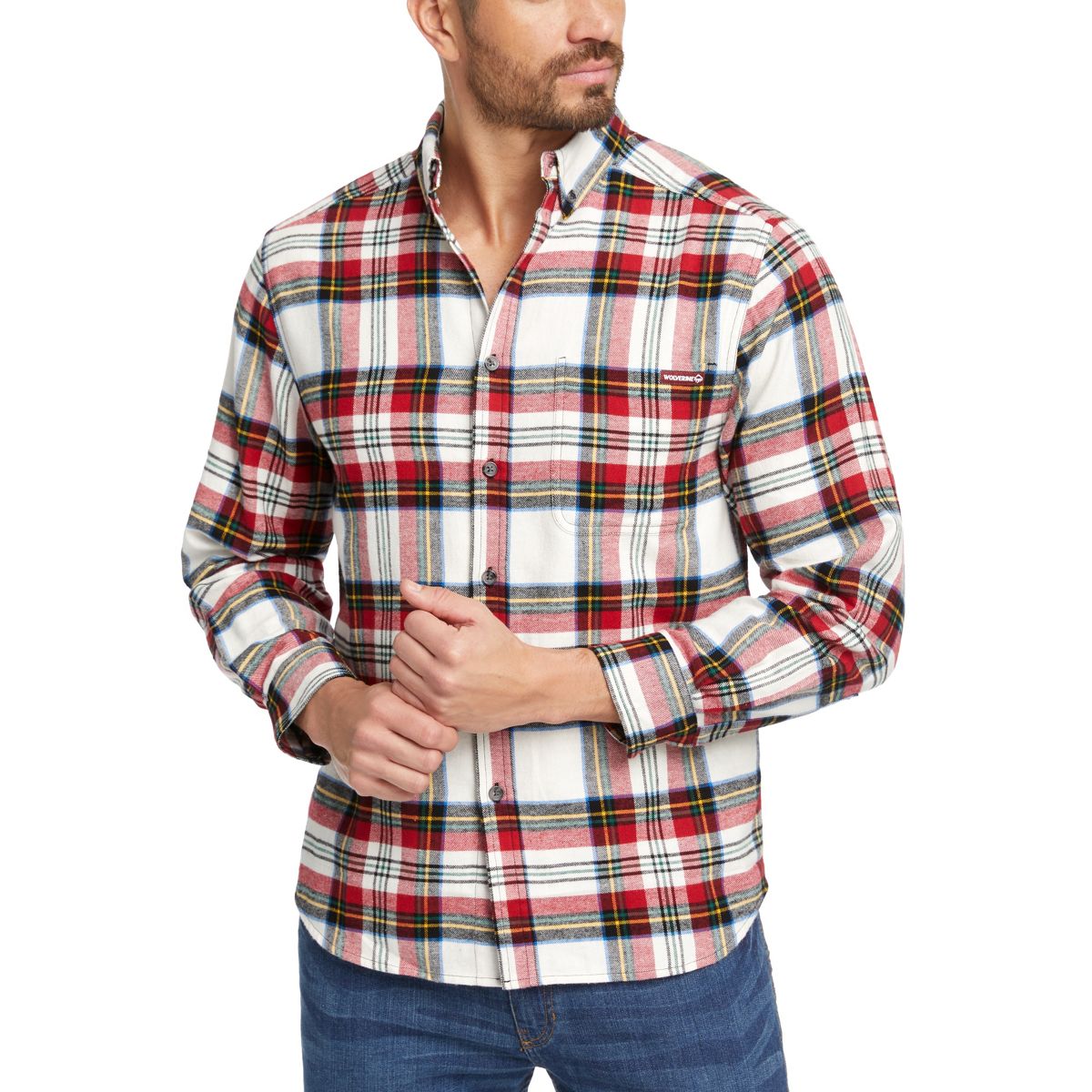 Hastings Flannel Shirt, Stewart Plaid, dynamic 2