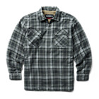 Hastings Sherpa Lined Zip Shirt-Jac, Asphalt Plaid, dynamic 1