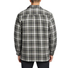 Hastings Sherpa Lined Zip Shirt-Jac, Asphalt Plaid, dynamic 4