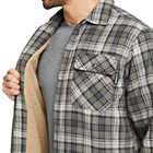 Hastings Sherpa Lined Zip Shirt-Jac, Asphalt Plaid, dynamic 5