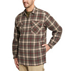 Hastings Sherpa Lined Zip Shirt-Jac, Black Olive Plaid, dynamic 6