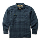 Hastings Sherpa Lined Zip Shirt-Jac, Dark Slate Plaid, dynamic 1