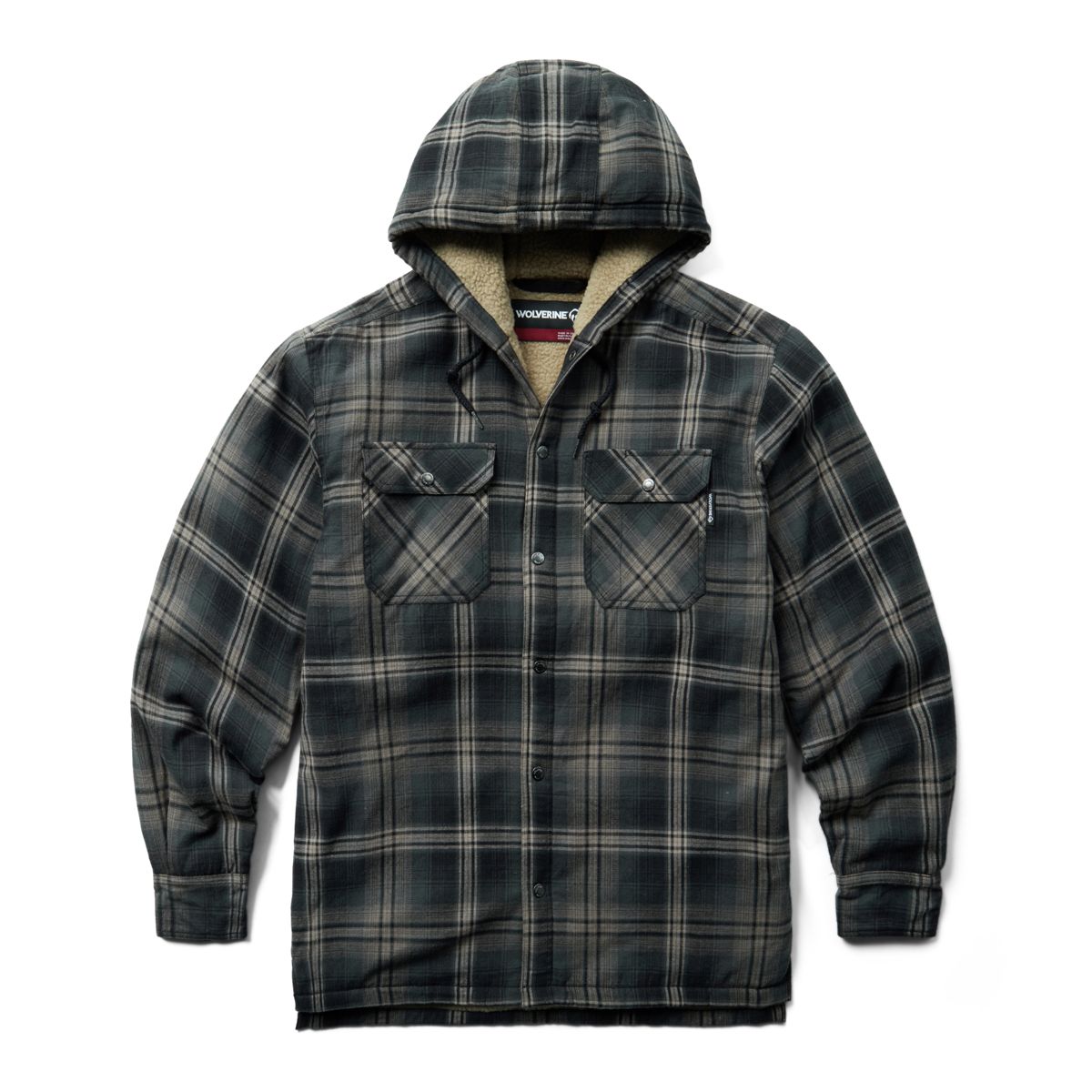 Hastings Sherpa Lined Hooded Shirt-Jac - Shirt Jac