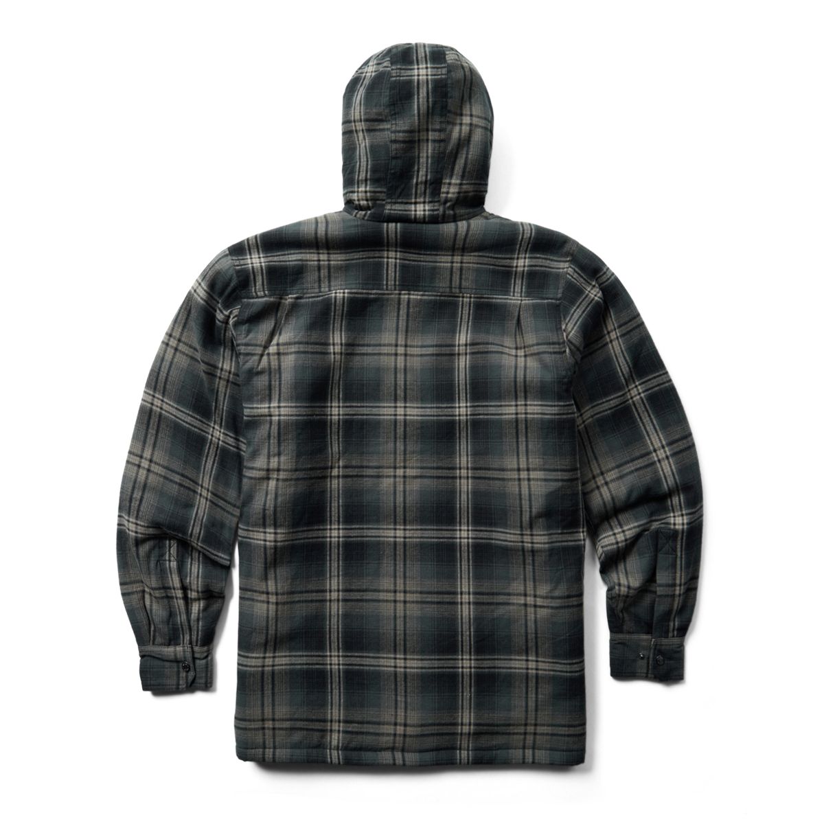 Hastings Sherpa Lined Hooded Shirt-Jac, Black Plaid, dynamic 2