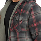 Hastings Sherpa Lined Hooded Shirt-Jac, Gunmetal Plaid, dynamic 5