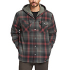 Hastings Sherpa Lined Hooded Shirt-Jac, Gunmetal Plaid, dynamic 2