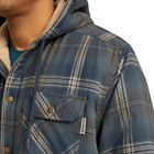 Hastings Sherpa Lined Hooded Shirt-Jac, Slate Plaid, dynamic 5