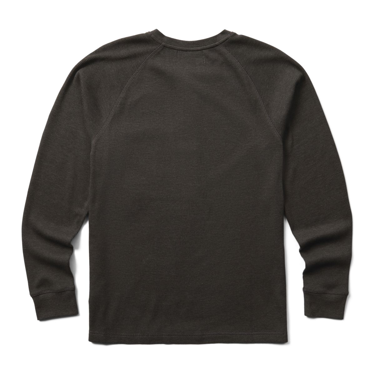 Walden II Thermal Long Sleeve Henley, Black, dynamic 2