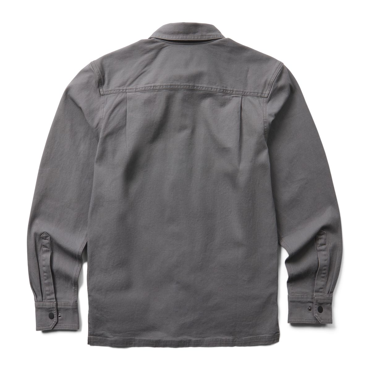 Steelhead Stretch Canvas Overshirt, Greystone, dynamic 2
