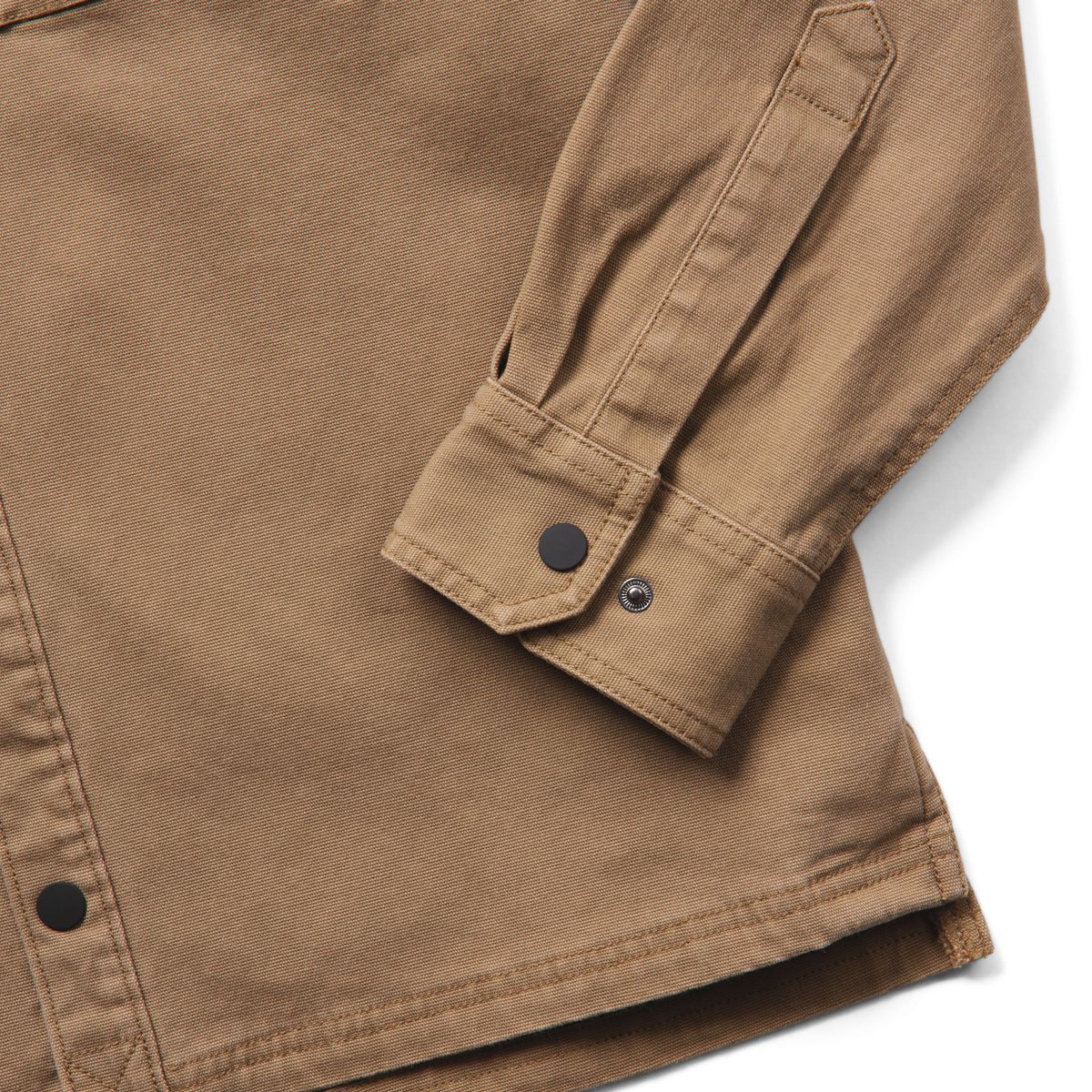 Steelhead Stretch Canvas Overshirt, Hickory, dynamic 5