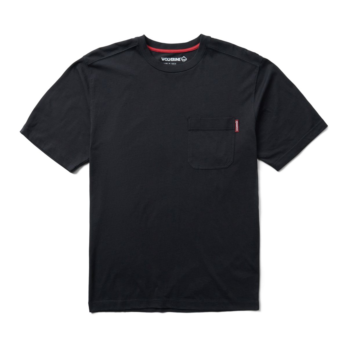 Classic Short Sleeve Pocket Tee Ext, Black, dynamic