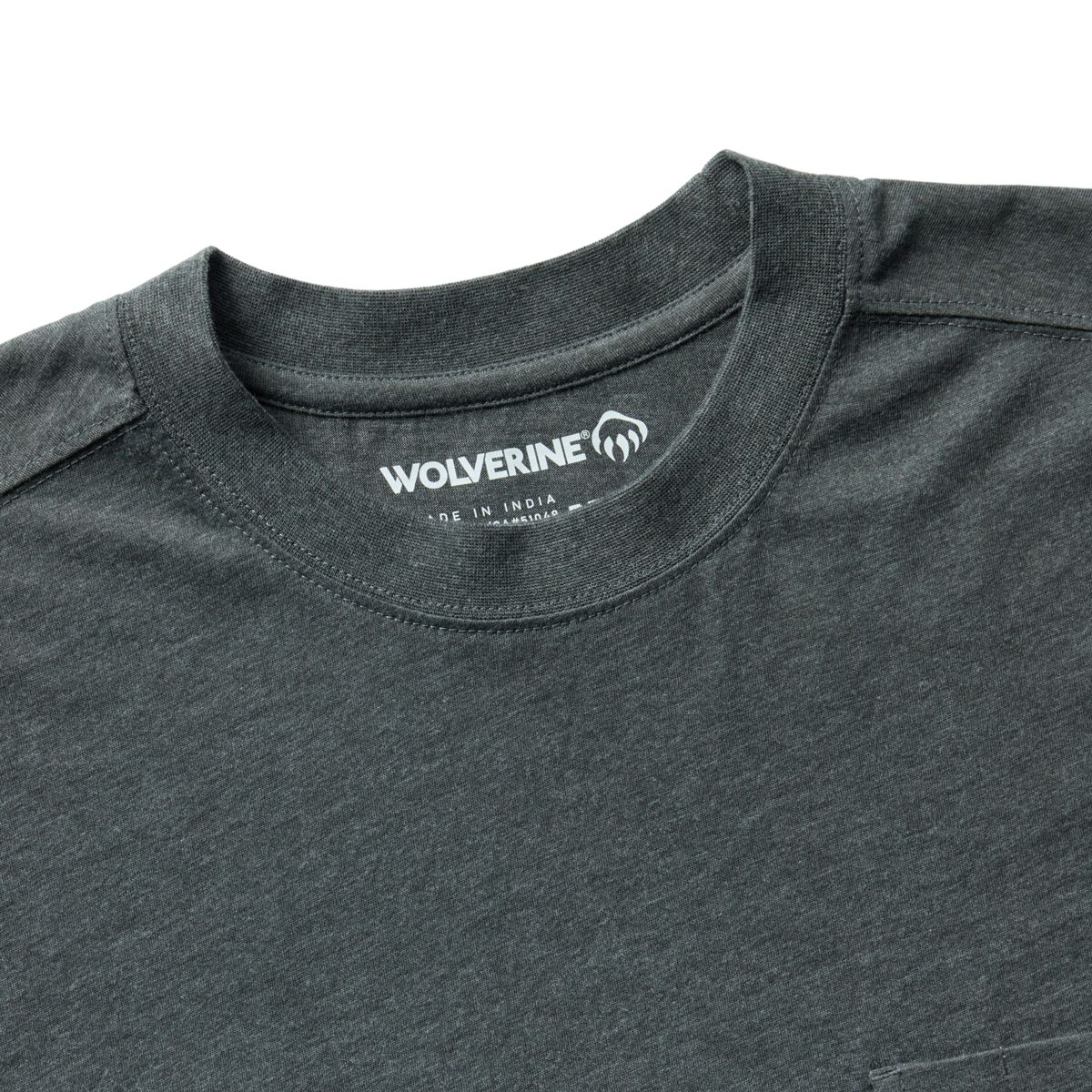 Classic Short Sleeve Pocket Tee (Big & Tall), Charcoal Heather, dynamic 3