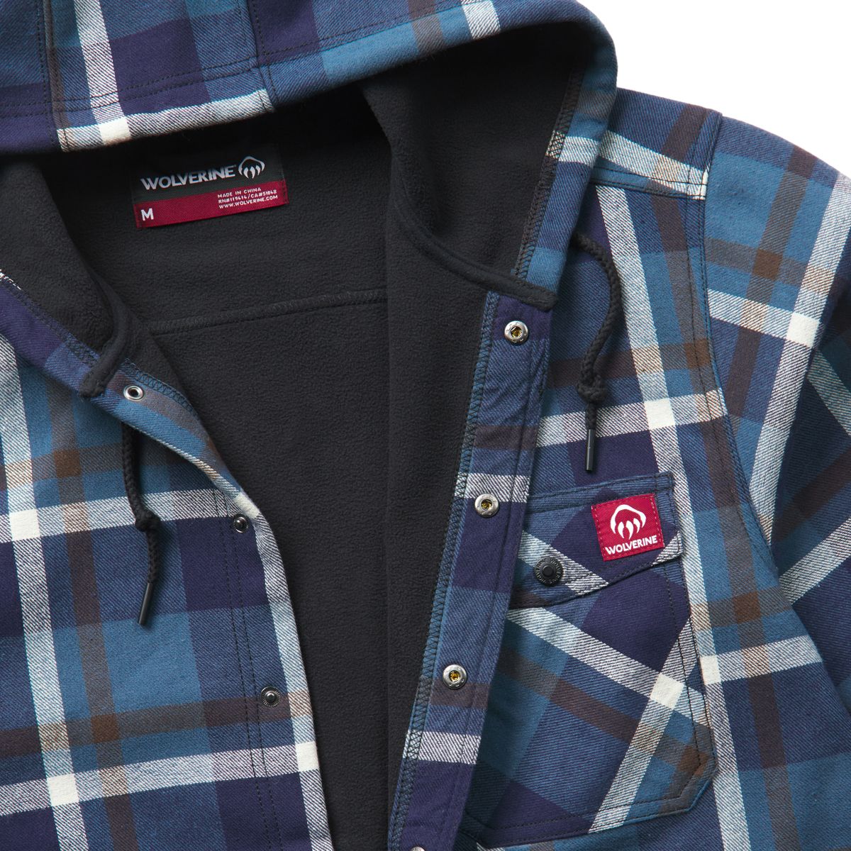 Bucksaw II Hooded Shirt Jac, Dusk Blue, dynamic 3