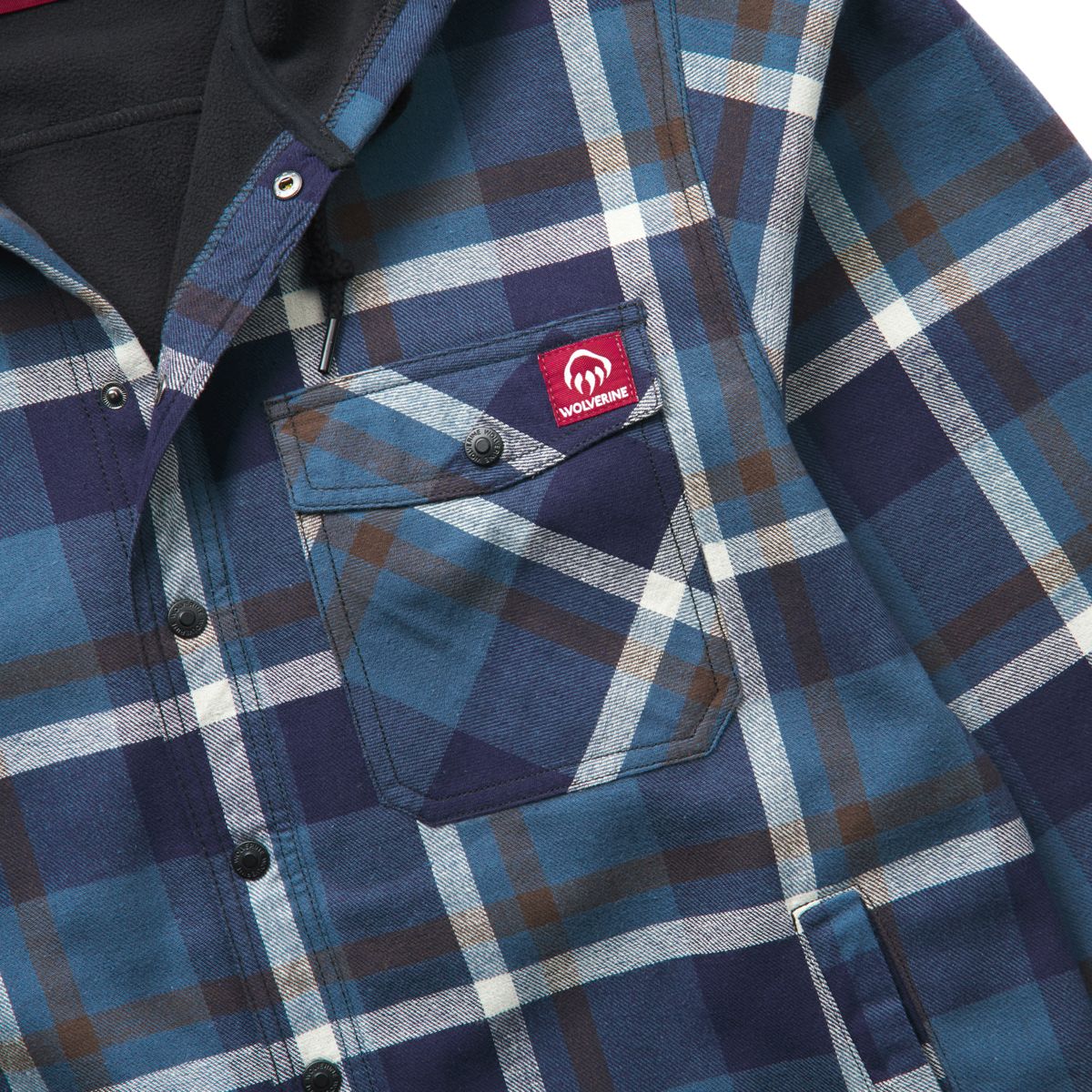 Bucksaw II Hooded Shirt Jac, Dusk Blue, dynamic 5