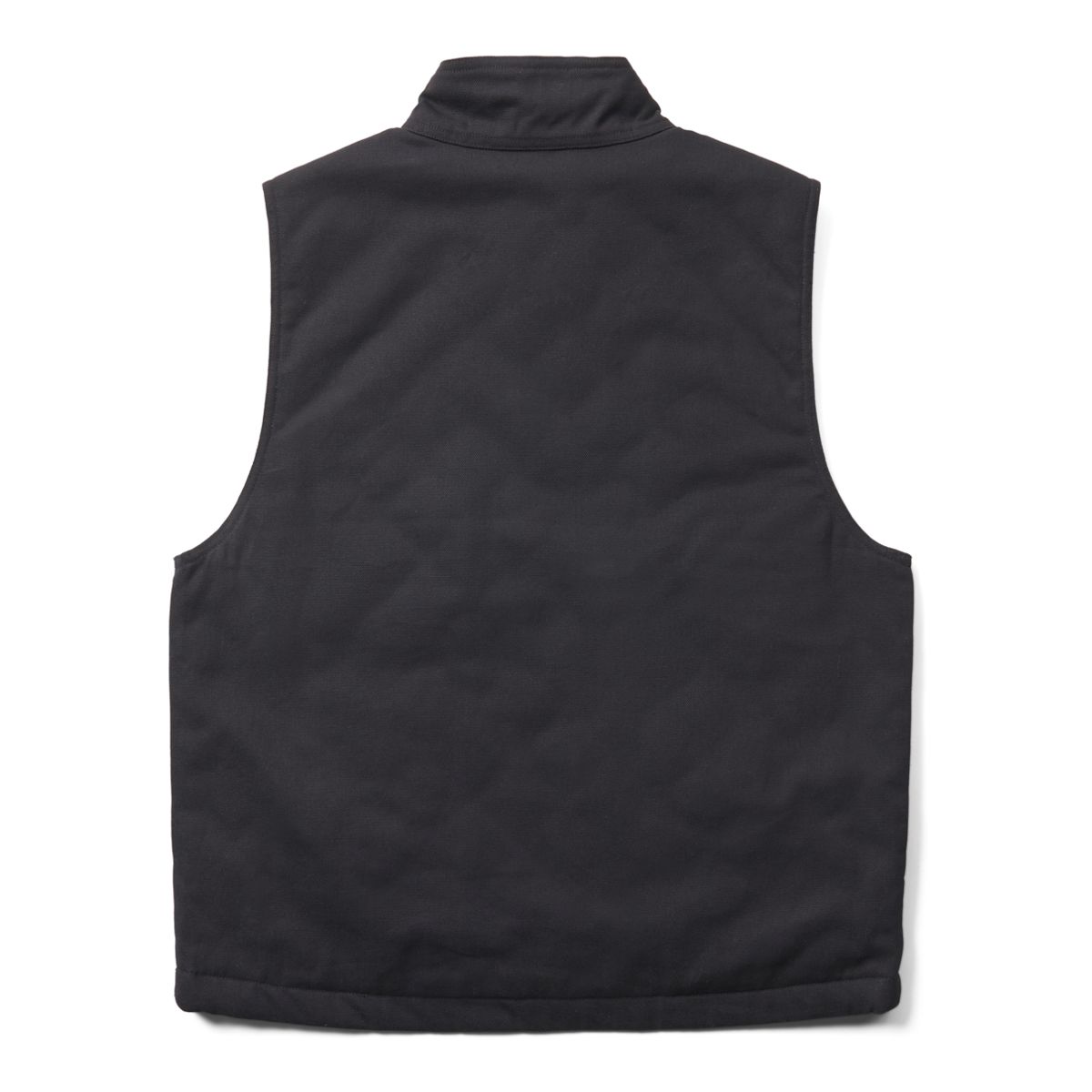 Jaxon Sherpa Collar Canvas Vest, Black, dynamic 2
