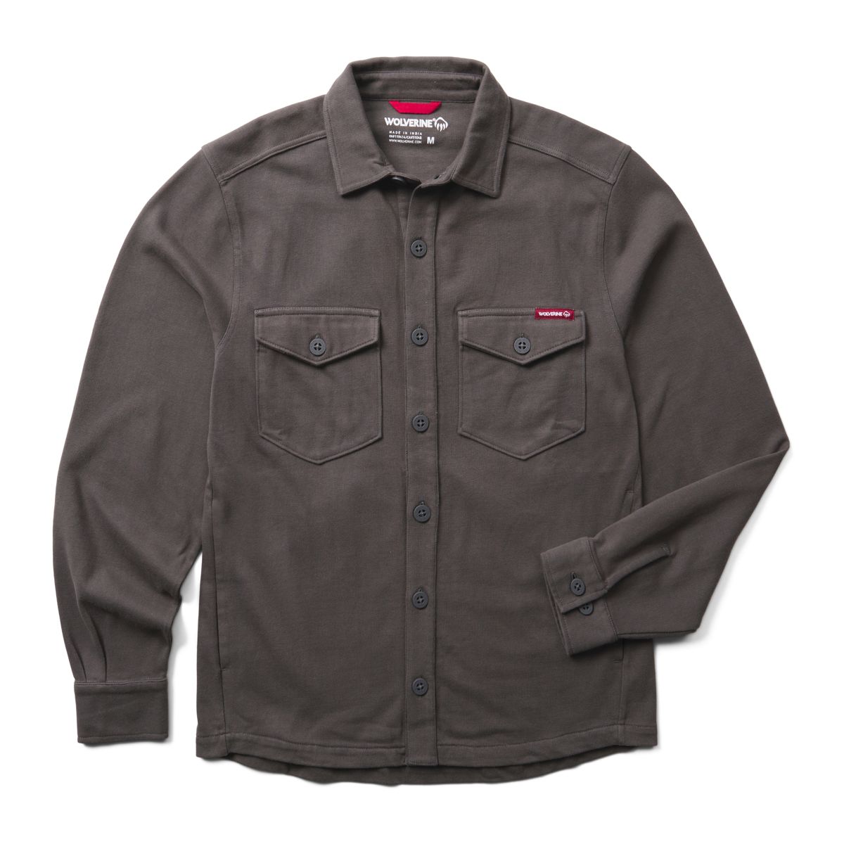 Harbor Jersey Overshirt, Dark Shadow, dynamic 1