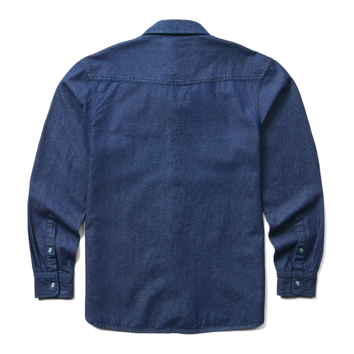 Rancher Denim Long Sleeve Shirt, Blue, dynamic 2