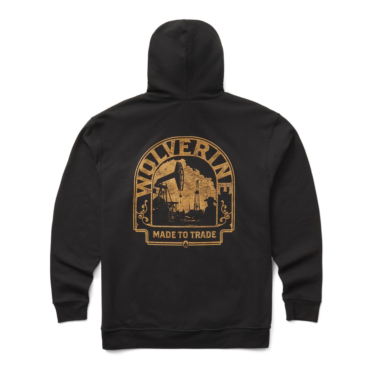 USA Grown Cotton Blend Graphic Hoody, Tombstone Rig Black, dynamic 3