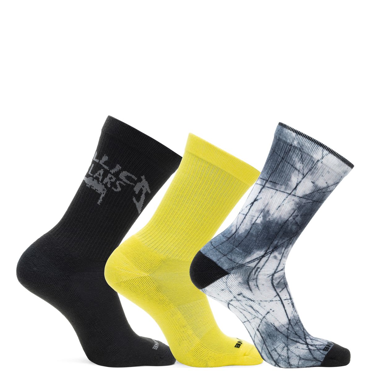 Wolverine x Metallica Scholars 3-pk Work Crew Sock, Black, dynamic 2