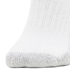 2-pk. Steel Toe Cotton Mid-Calf Sock, White/Grey, dynamic 3