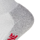 2-pk. Steel Toe Cotton Mid-Calf Sock, White/Grey, dynamic 5
