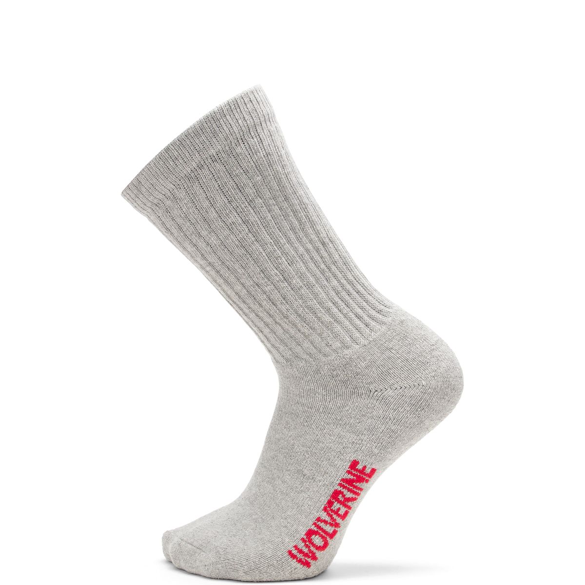 4-pk. Full Cushion Cotton Crew Sock, Grey, dynamic