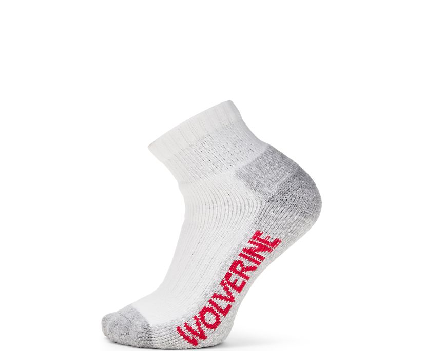 Wolverine Socks Mens 2 Prs Cotton WORK CREW Mid Calf Steel Toe L XL White Black 