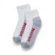 2-pk. Steel Toe Cotton Quarter Sock, White/Grey, dynamic 3