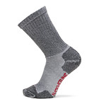 2-PK. Safety Toe Moisture Wicking Sock, Black, dynamic 1