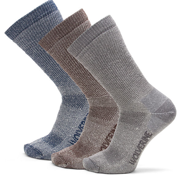 3PK Wool Boot Sock, Grey, dynamic
