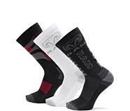 Ram Trucks Collection - Built for the Driven 3-PK. Work Crew Sock, Black Assorted, dynamic