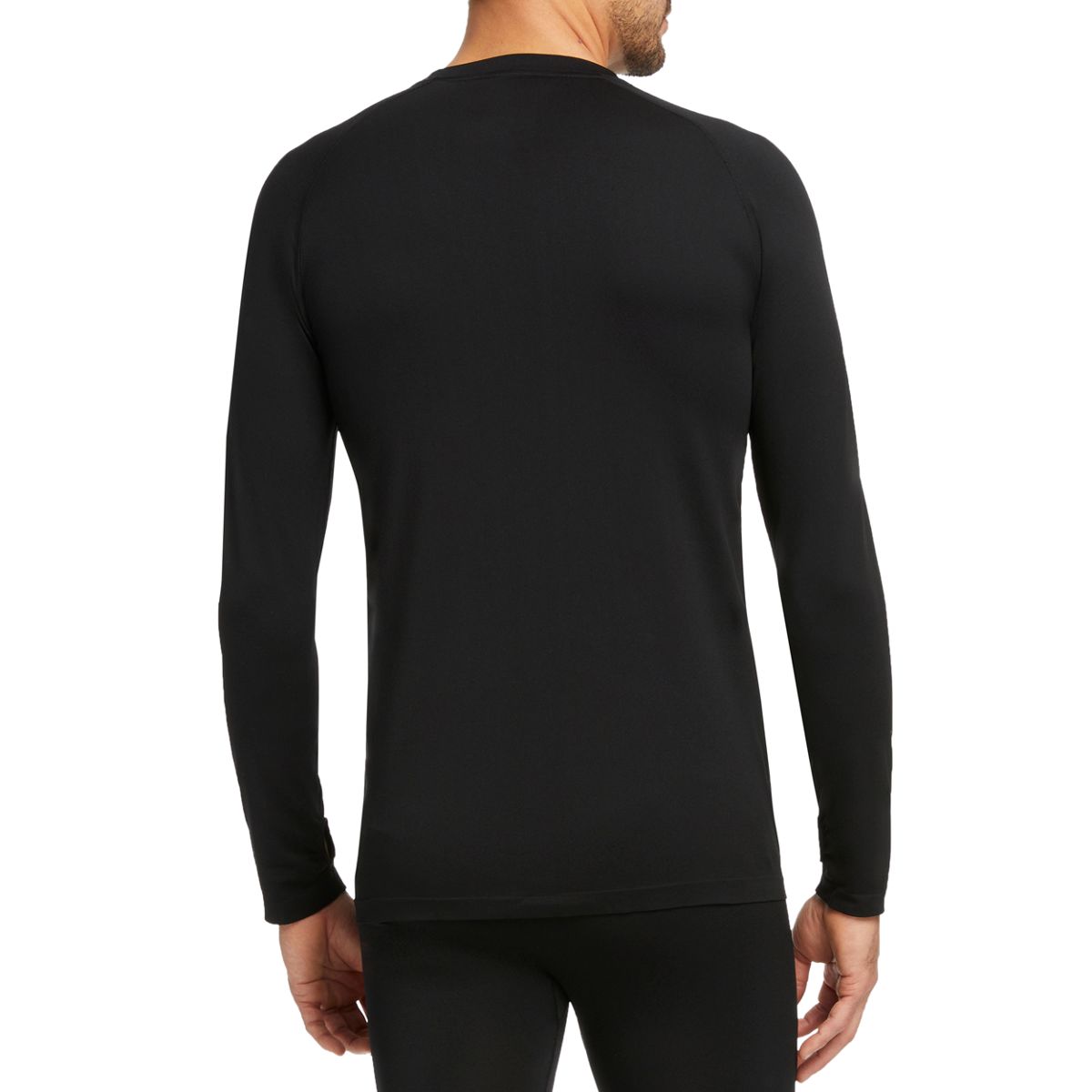 Seamless Baselayer Long Sleeve Top, Black, dynamic 2