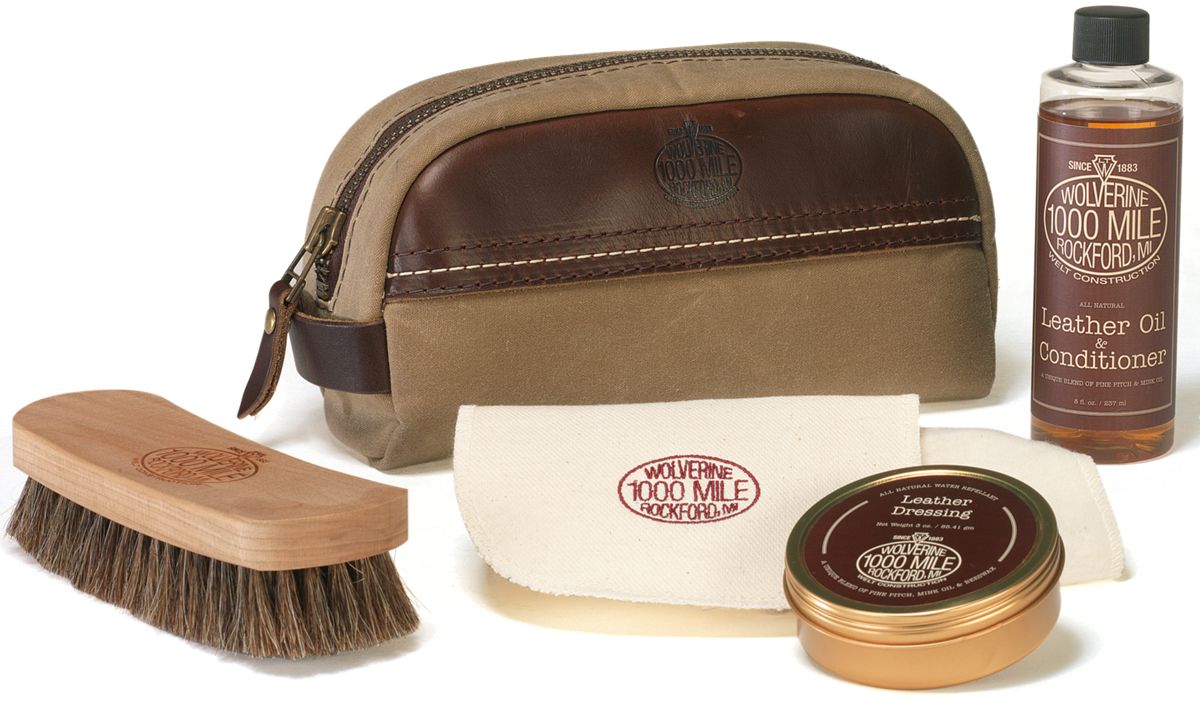 1000 Mile Leather Care Kit, Brown, dynamic 1