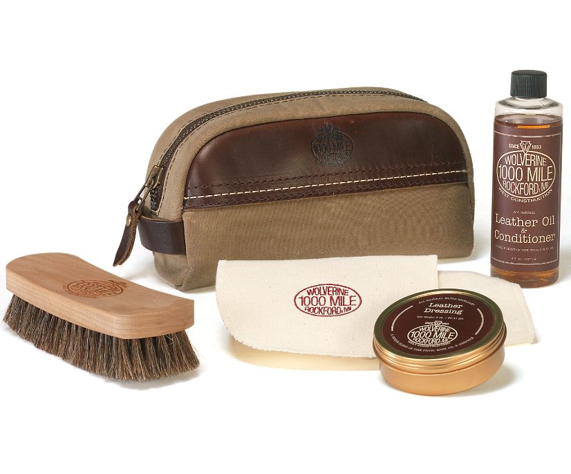 1000 Mile Leather Care Kit, Brown, dynamic 1