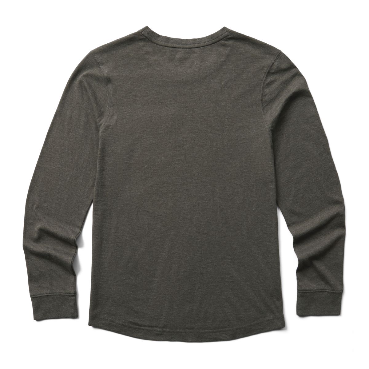 Classic Pocket Long Sleeve Tee, Charcoal Heather, dynamic 2