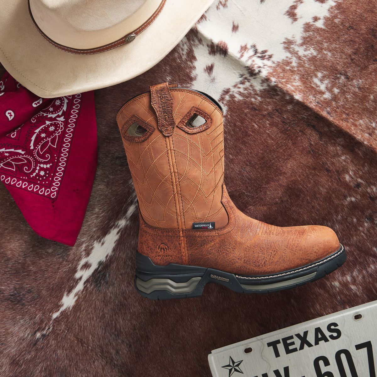 Rancher ft Wolverine Infinity System Pull-On CarbonMAX® Work Wellington, Carmel, dynamic 2