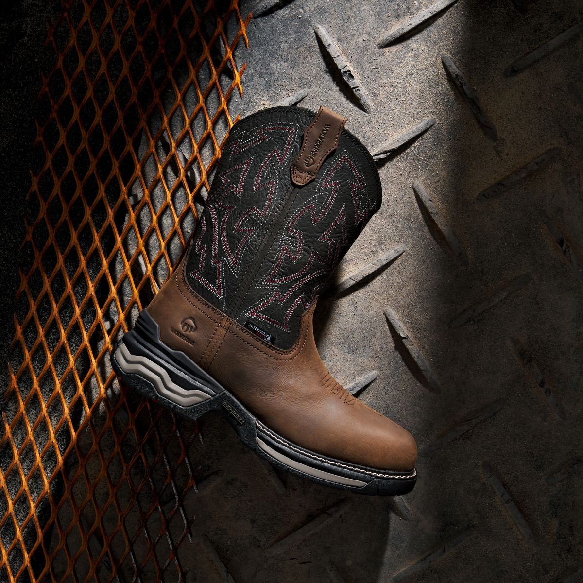 Rancher ft Wolverine Infinity System Pull-On CarbonMAX® Work Wellington, Black, dynamic 2