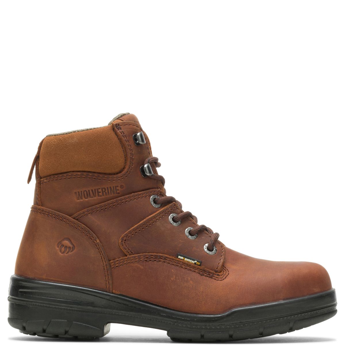 DuraShocks® Slip Resistant 6" Work Boot, Dark Brown, dynamic 1