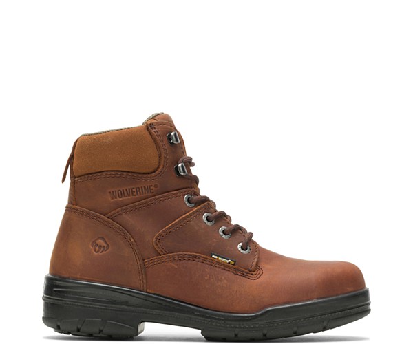 DuraShocks® Slip Resistant 6" Work Boot, Dark Brown, dynamic