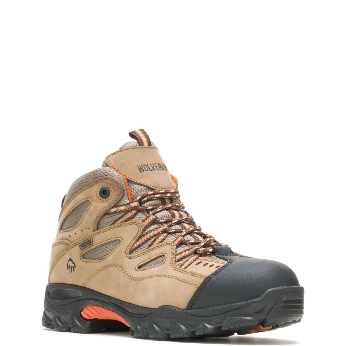 Durant Waterproof Steel-Toe Work Boot, Light Brown/Orange, dynamic 2