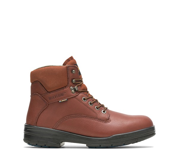 DuraShocks® SR Steel-Toe Direct-Attach 6" Work Boot, Brown, dynamic
