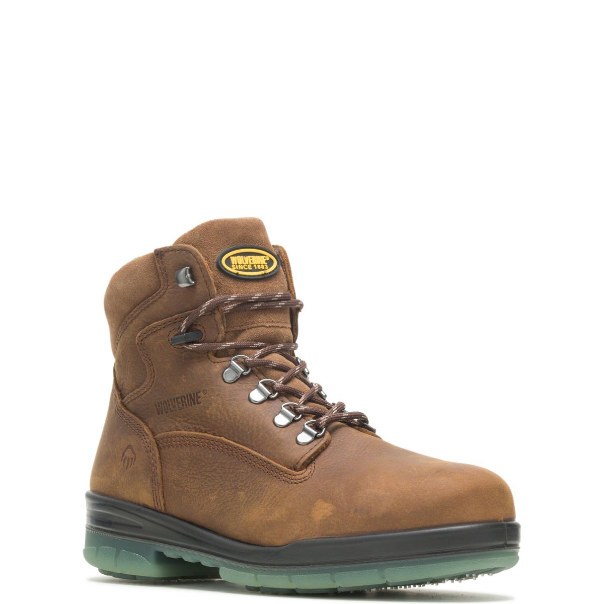 I-90 DuraShocks® Waterproof Insulated Steel Toe 6" Work Boot, Brown, dynamic 2