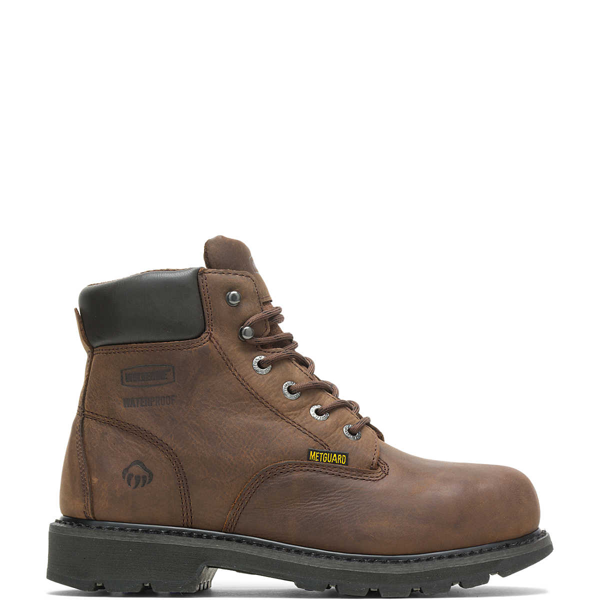 McKay Waterproof Steel-Toe 6” Work Boot, Brown, dynamic 1