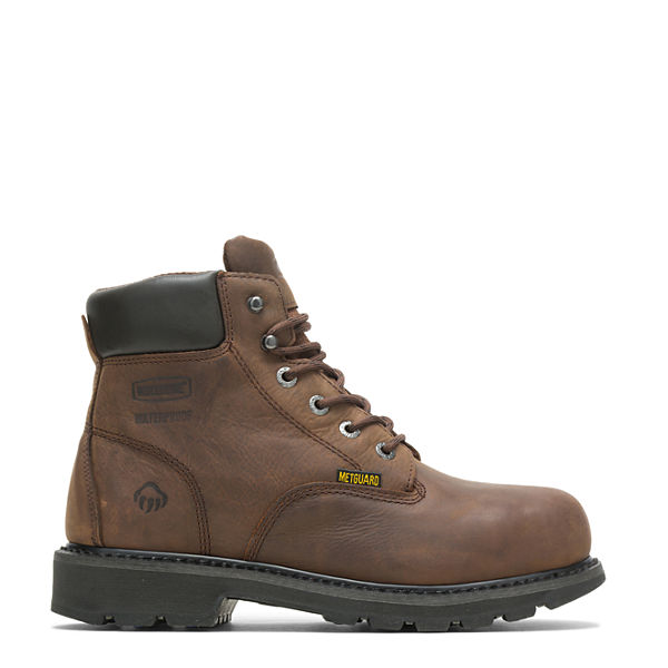 McKay Waterproof Steel-Toe 6” Work Boot, Brown, dynamic