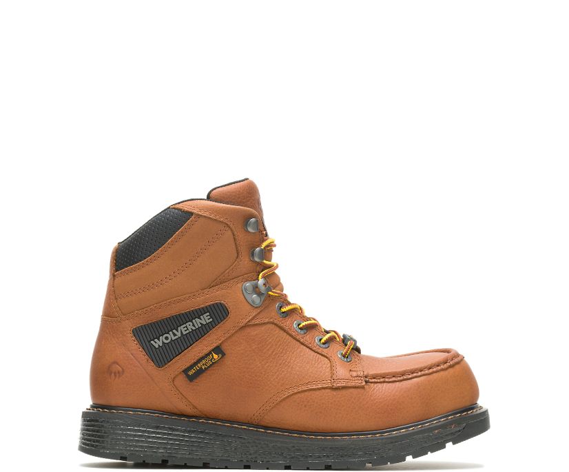 Hellcat UltraSpring™ Moc Toe Wedge 6" CarbonMAX® Work Boot, Tan, dynamic 1