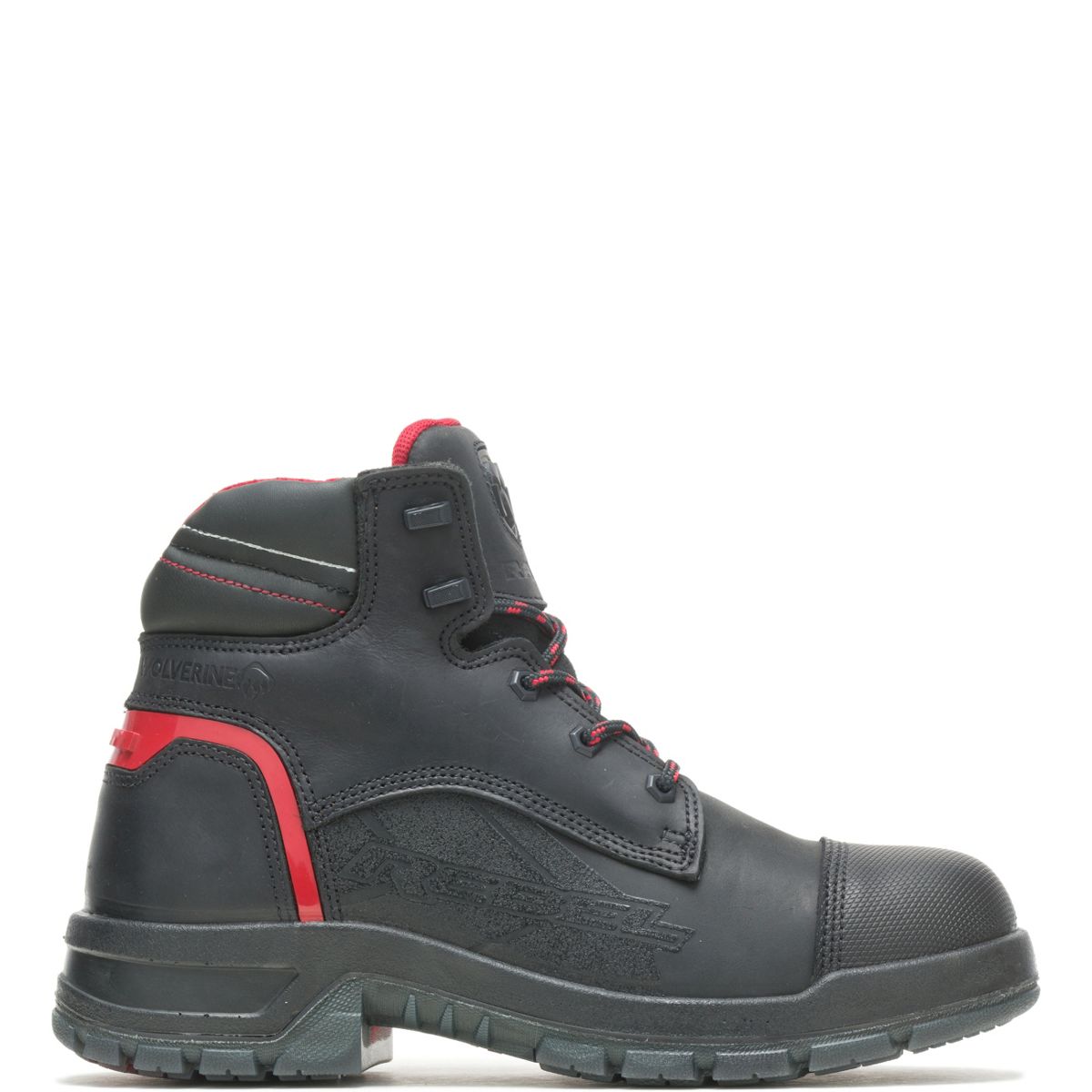 Ram Trucks Collection - Rebel Safety Toe Work Boot, Black/Red, dynamic 1