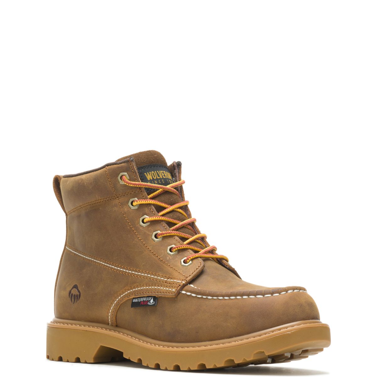 Floorhand Moc Toe 6” Work Boot, Tan, dynamic 2