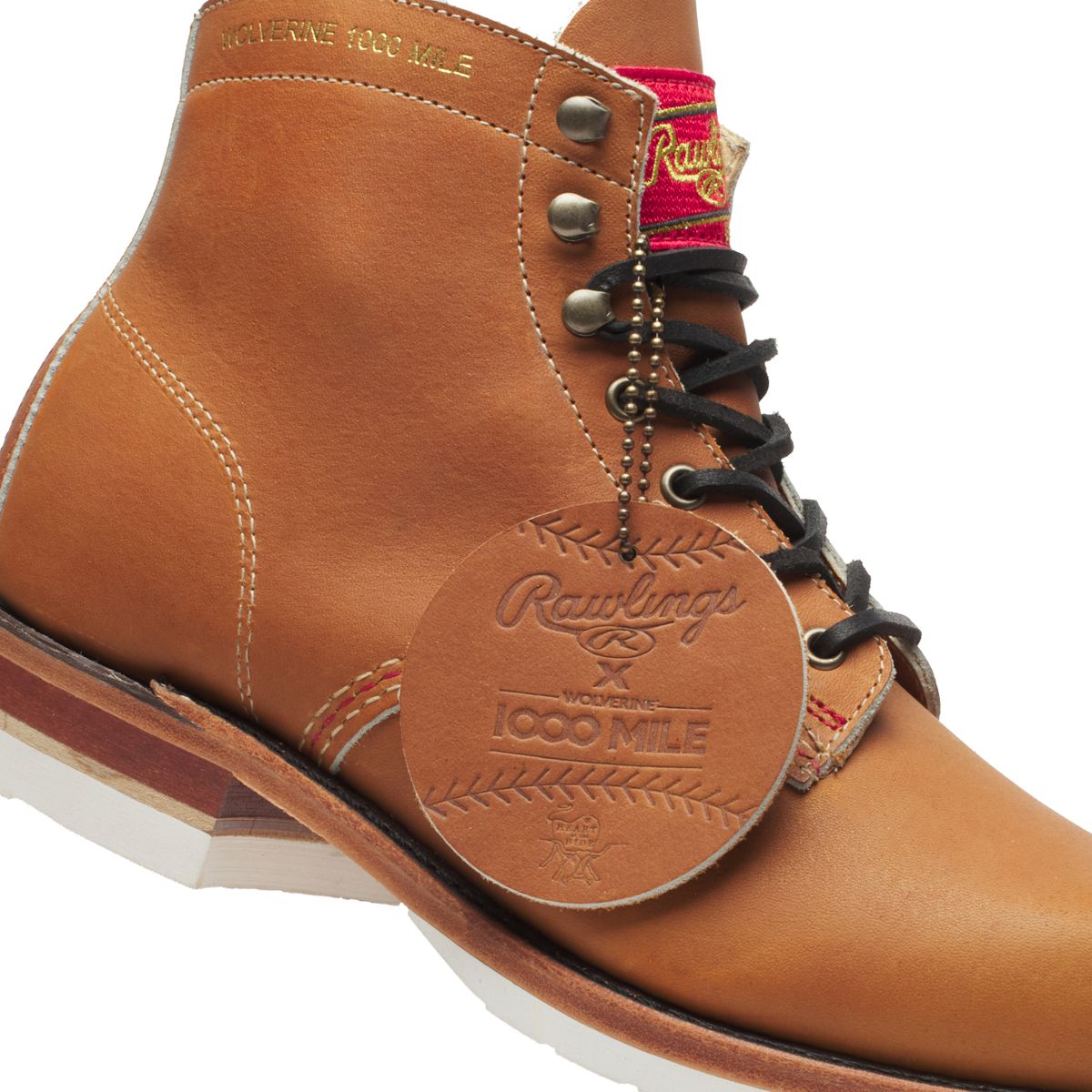 Wolverine 1000 Mile x Rawlings Grand Slam Boot, Caramel, dynamic 8