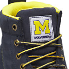 Wolverine x Valiant University of Michigan Floorhand Moc Toe Work Boot, Navy, dynamic 4