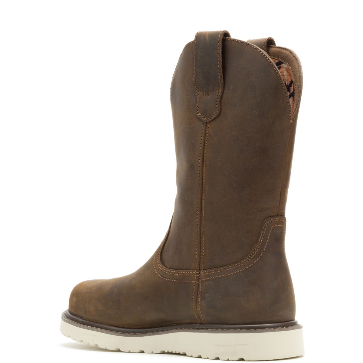 Wolverine x Jordan Davis Bronc Wedge Steel-Toe​ Waterproof Work Wellington, Dark Brown, dynamic 4